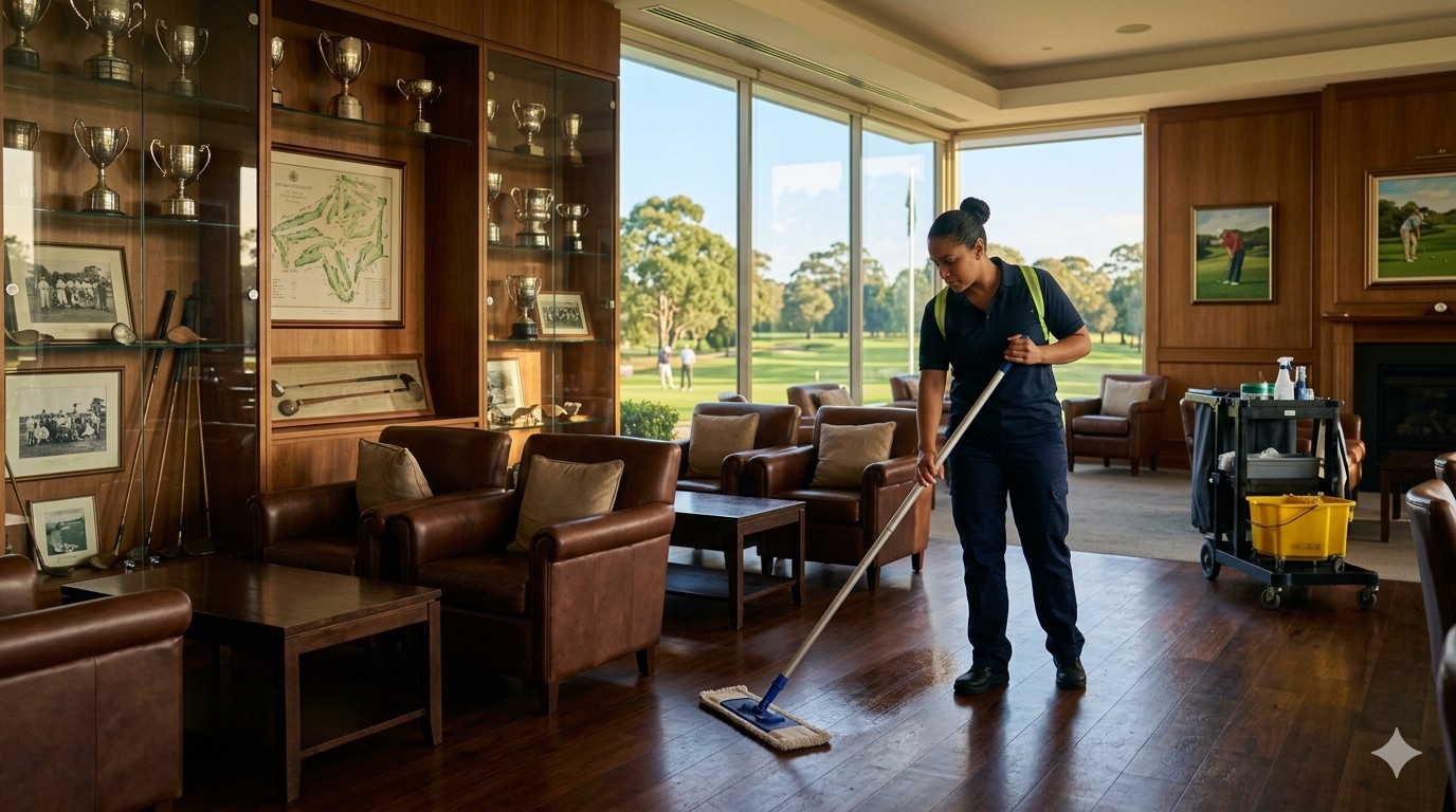 Golf course and sporting club cleaning Melbourne, clubhouse facility management